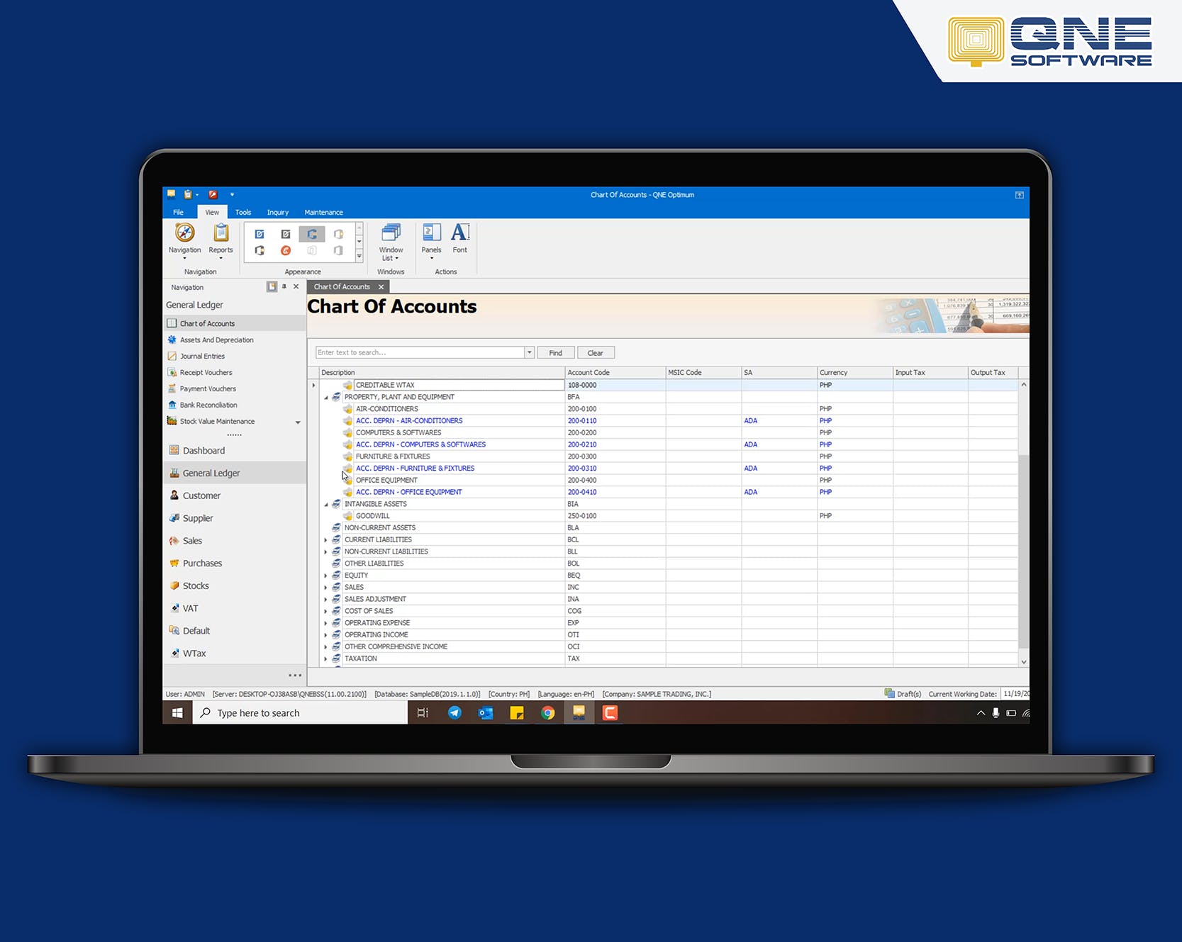 QNE Accounting Software Screenshot 1
