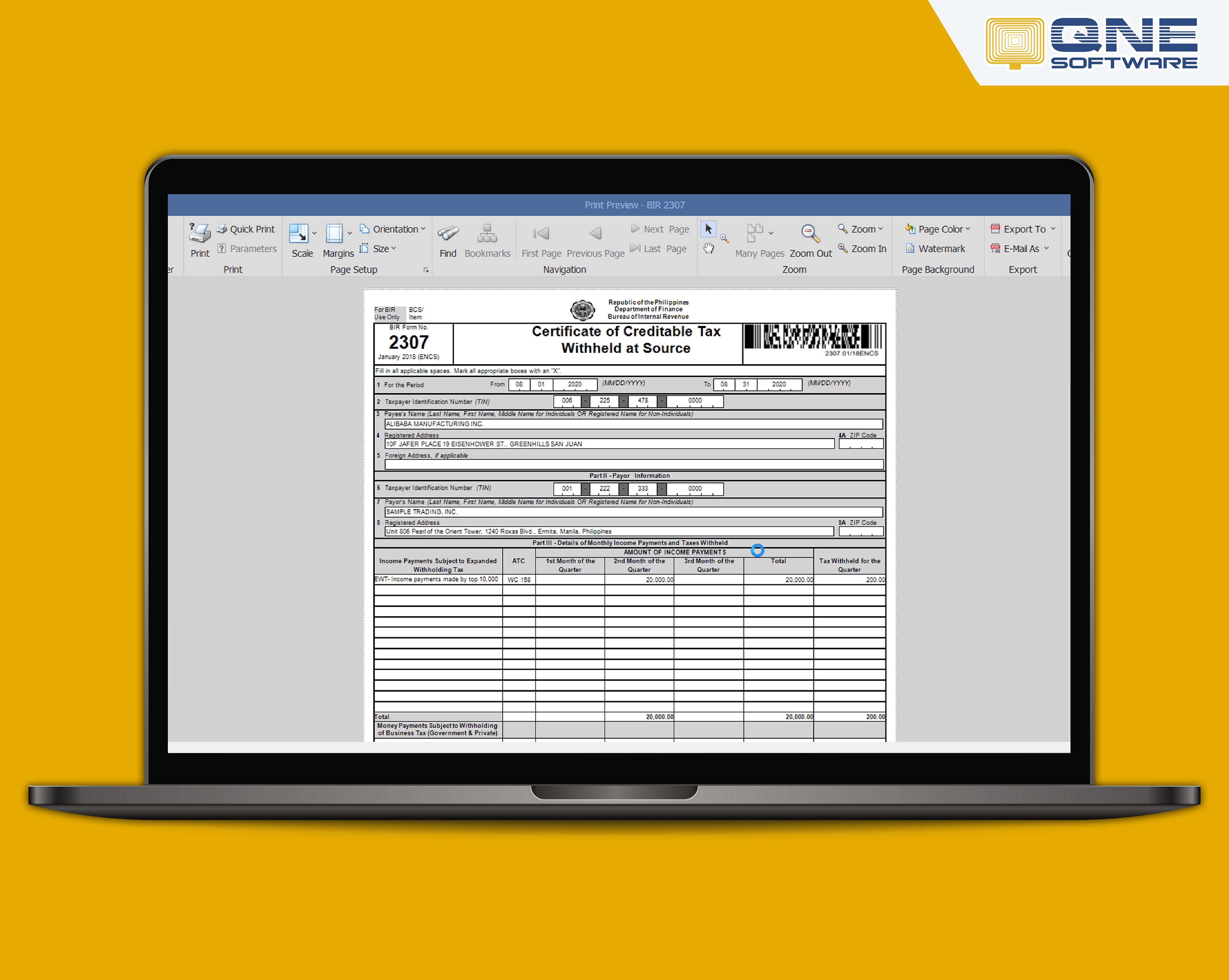 QNE Accounting Software Screenshot 2