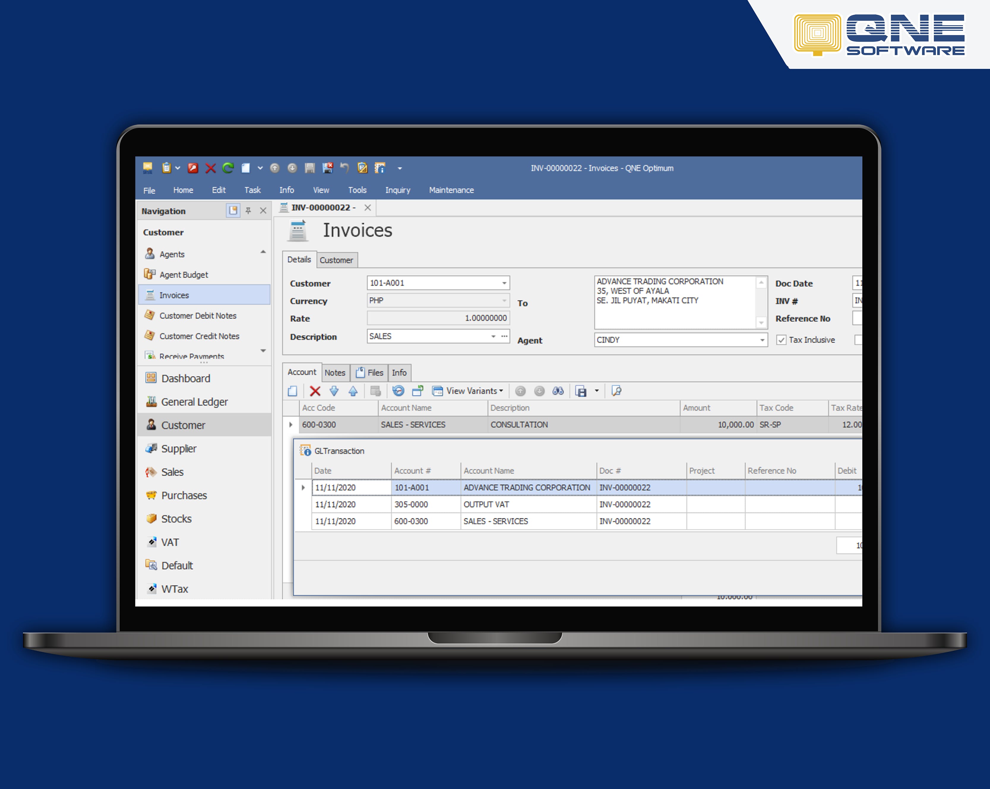 QNE Accounting Software Screenshot 3