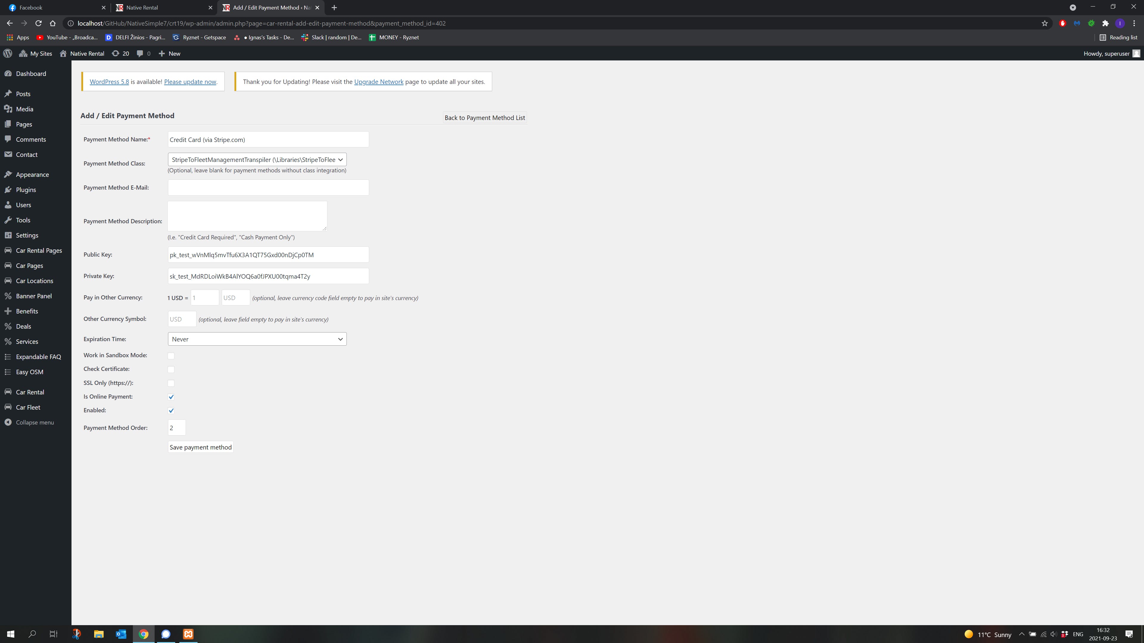 Car Rental System Screenshot 2