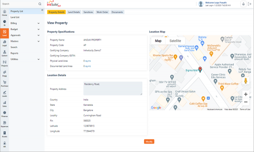 In4Suite ERP Screenshot 1