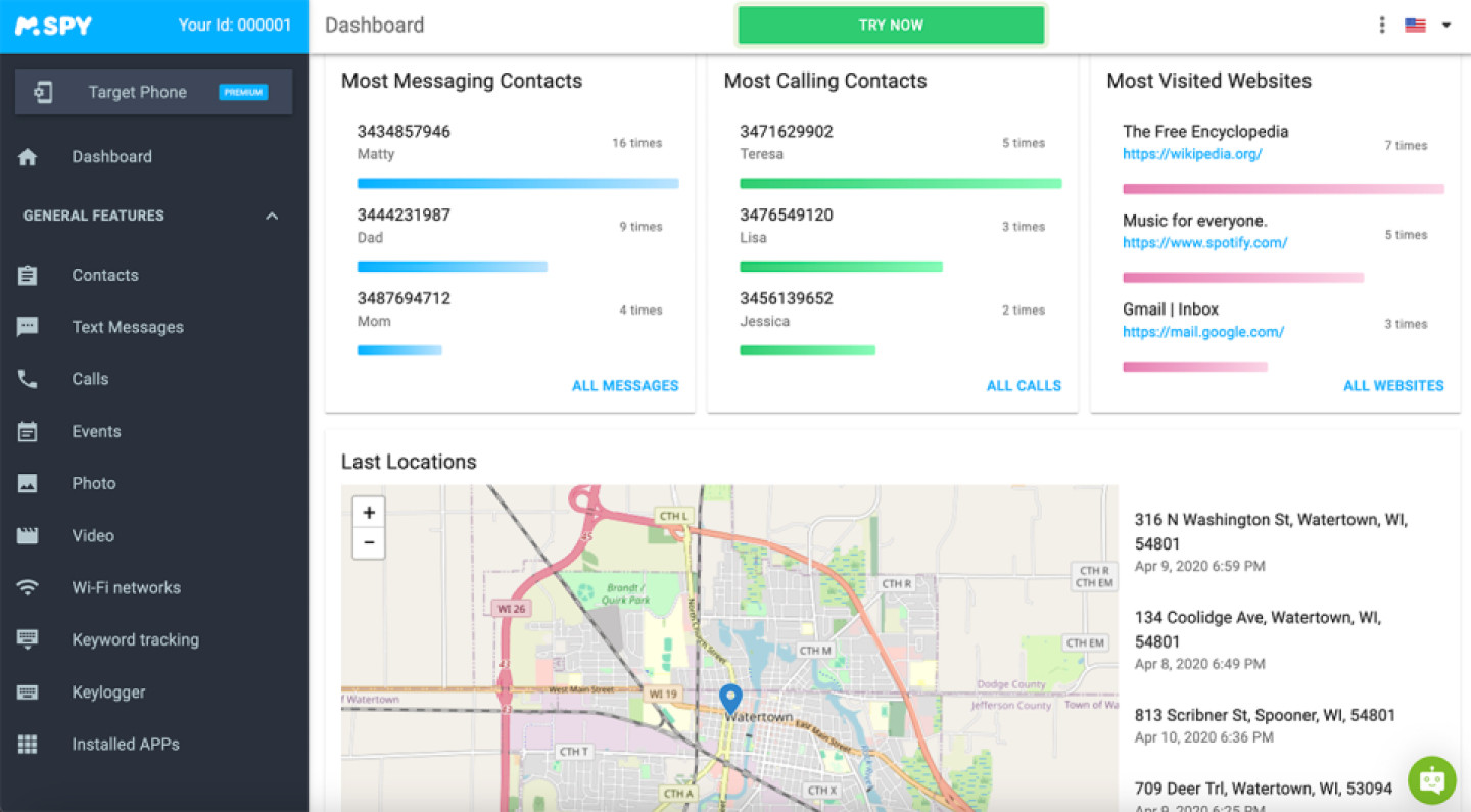 mSpy Screenshot 5
