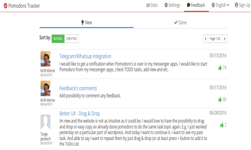 Pomodoro Tracker Screenshot 2