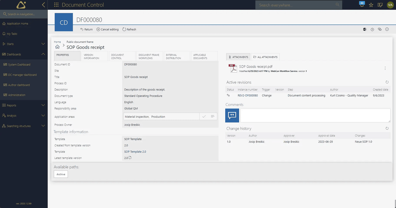 Cosmo Consult Screenshot 2