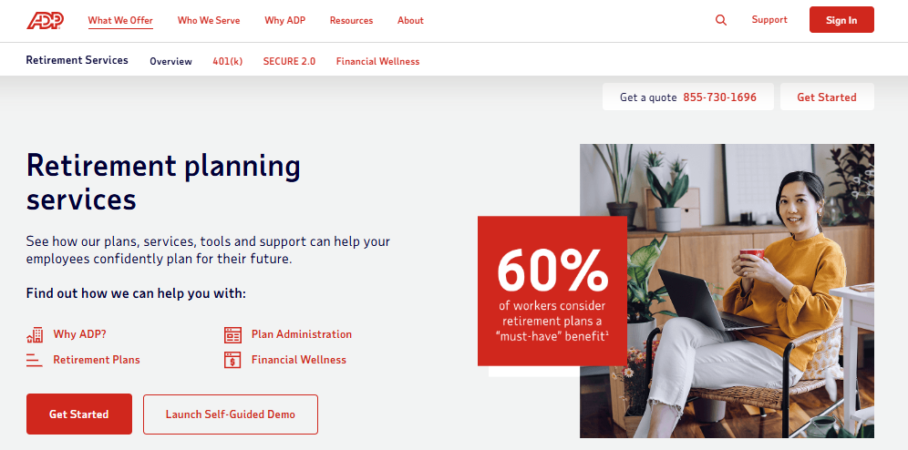 ADP Retirement Services Screenshot 1
