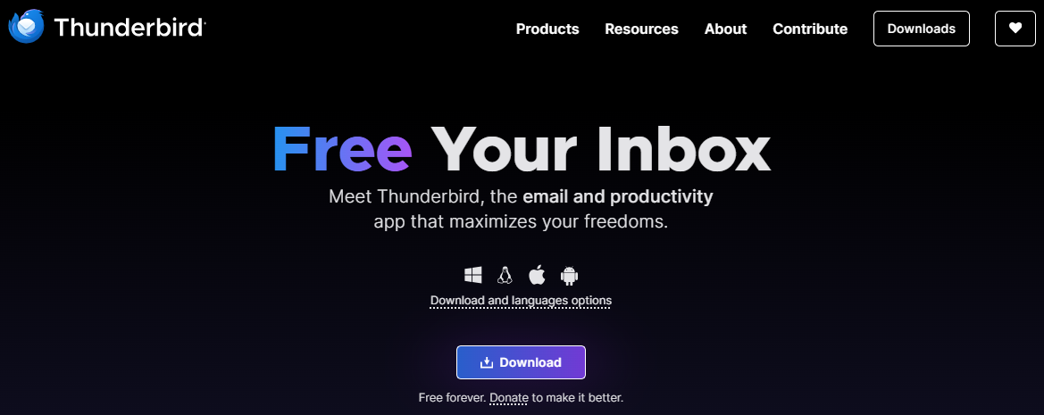 Thunderbird Screenshot 1