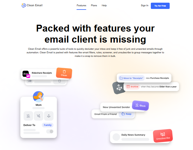 Clean Email Screenshot 1