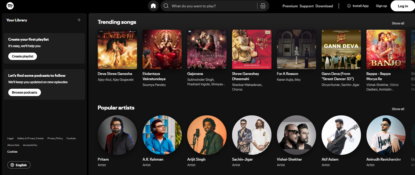Spotify Screenshot 2