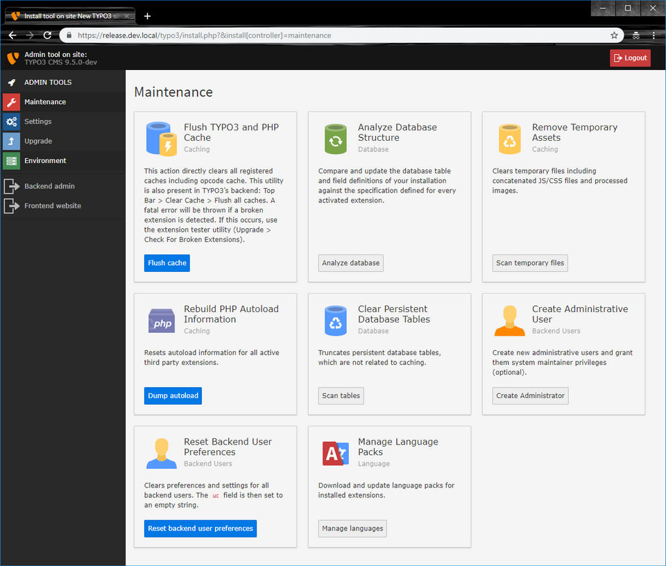 TYPO3 Screenshot 2