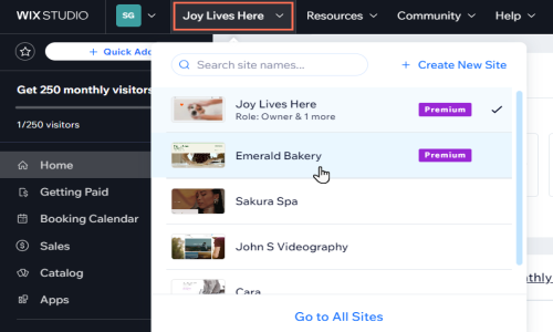 Wix Screenshot 1
