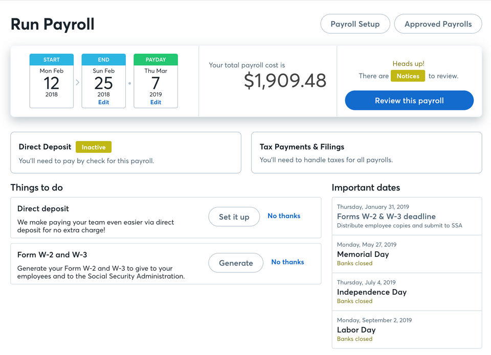 WavePayroll Screenshot 1