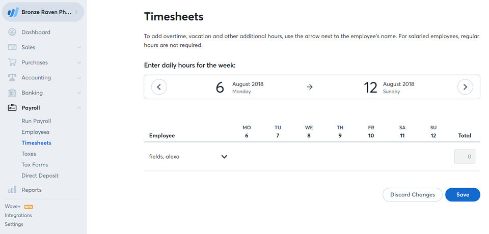 WavePayroll Screenshot 2