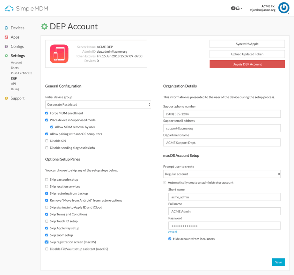 SimpleMDM Screenshot 1