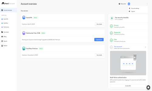 NordVPN Screenshot 1