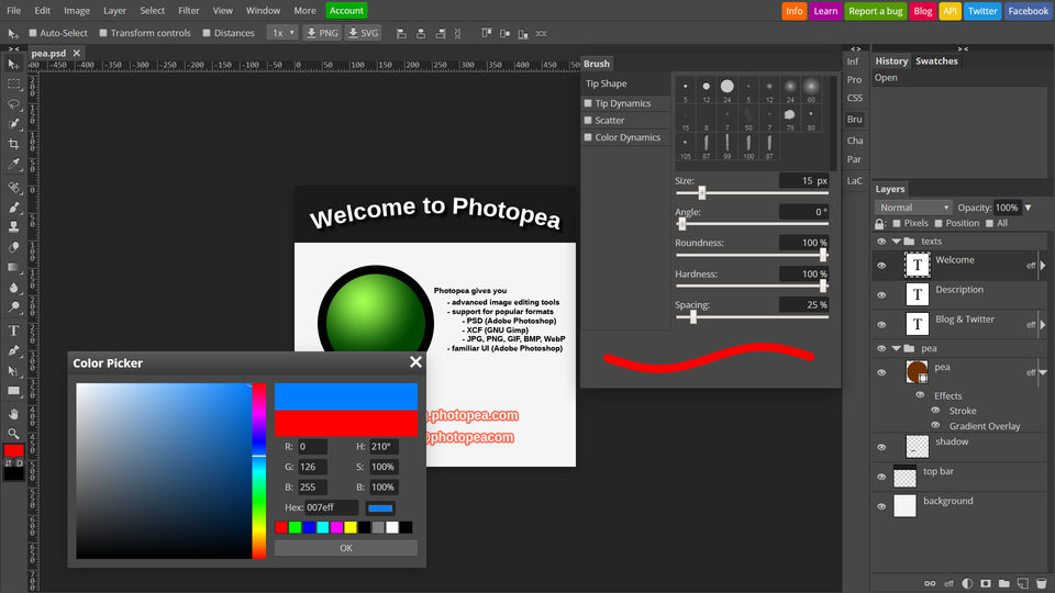 Photopea Screenshot 1