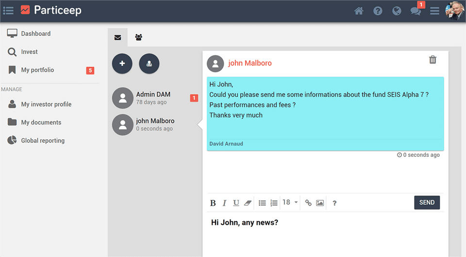 Particeep Screenshot 1