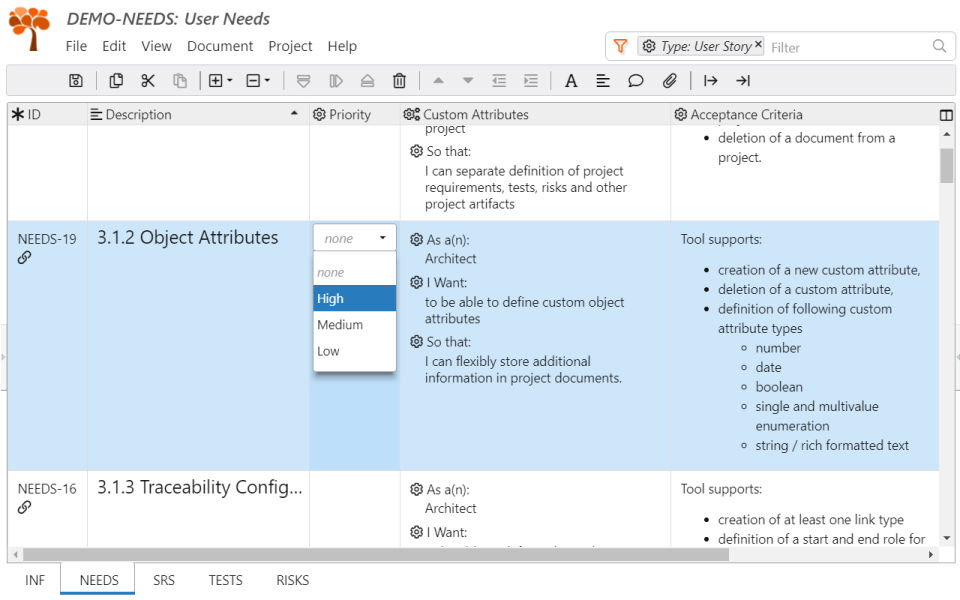 ReqView Screenshot 3