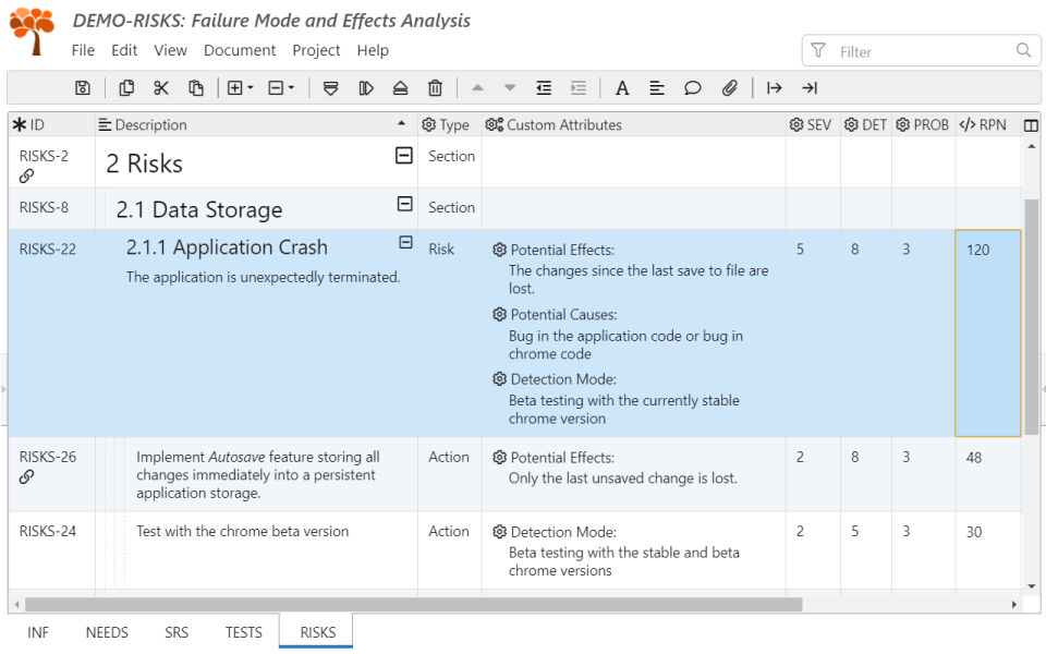 ReqView Screenshot 5