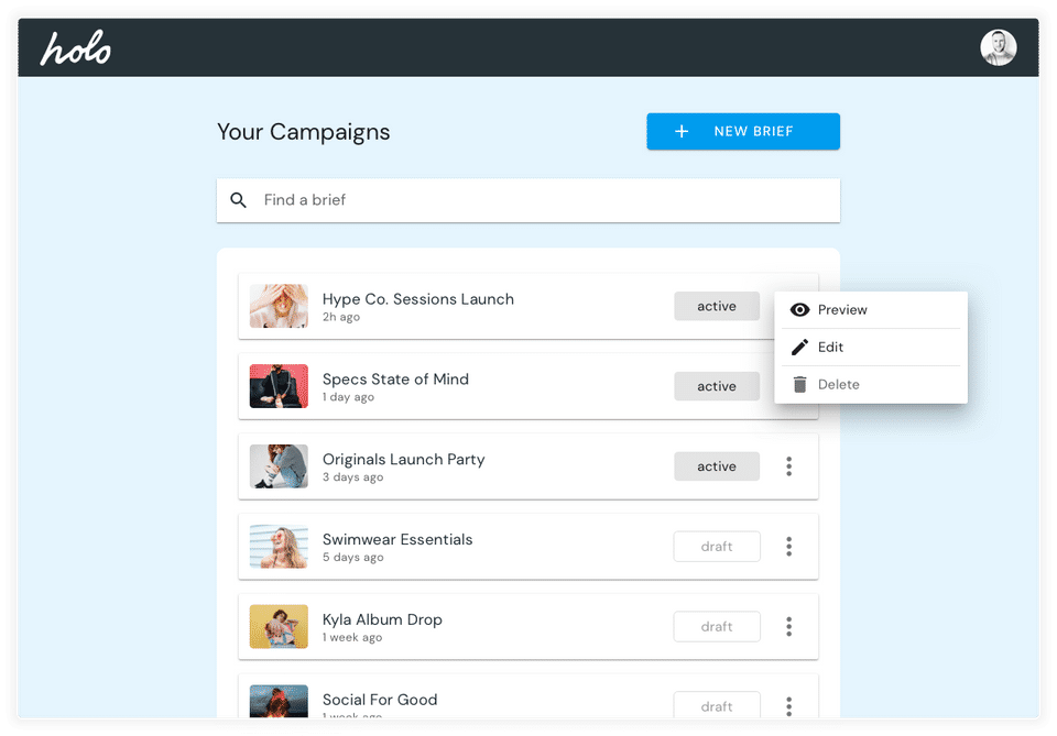 Holo Screenshot 1