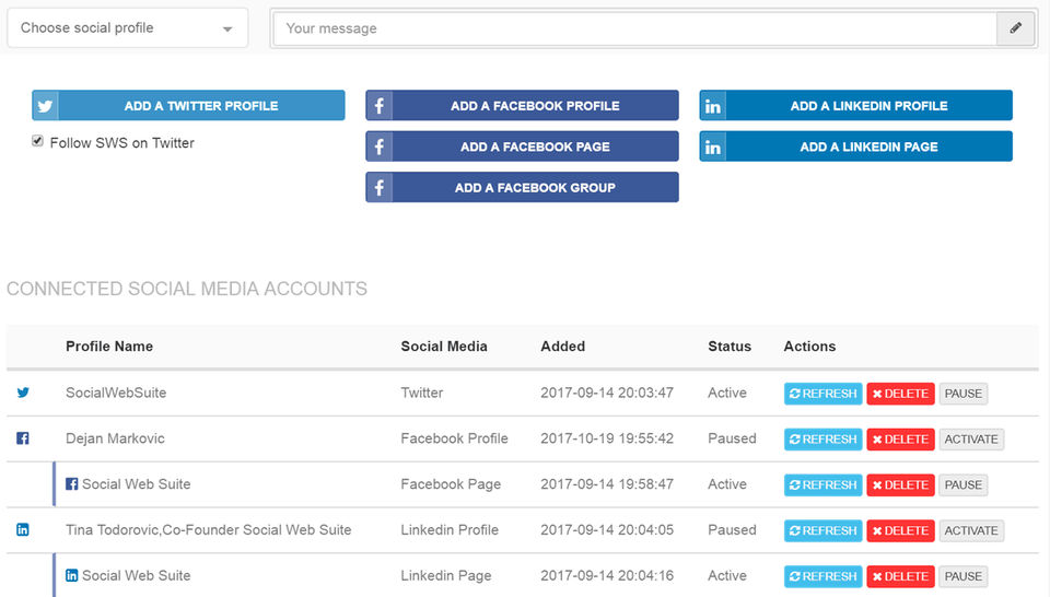 Social Web Suite Screenshot 1