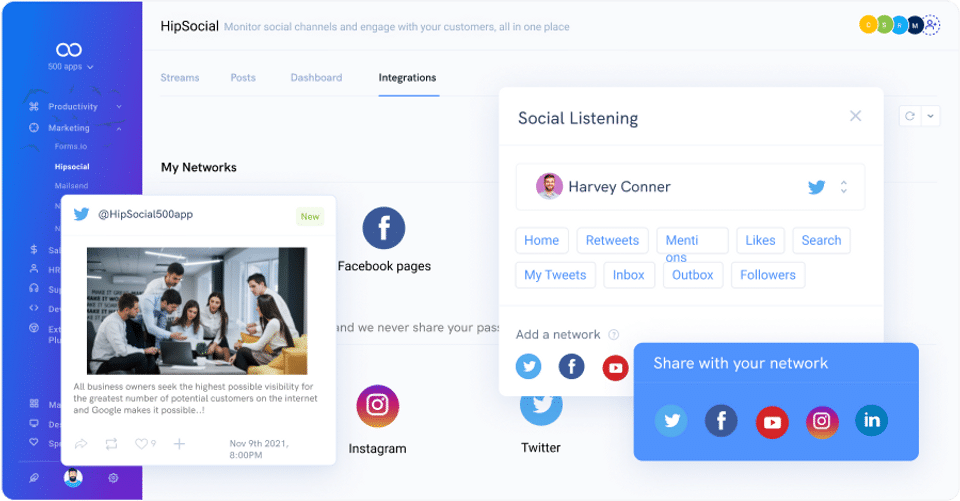 HipSocial by 500apps Screenshot 3
