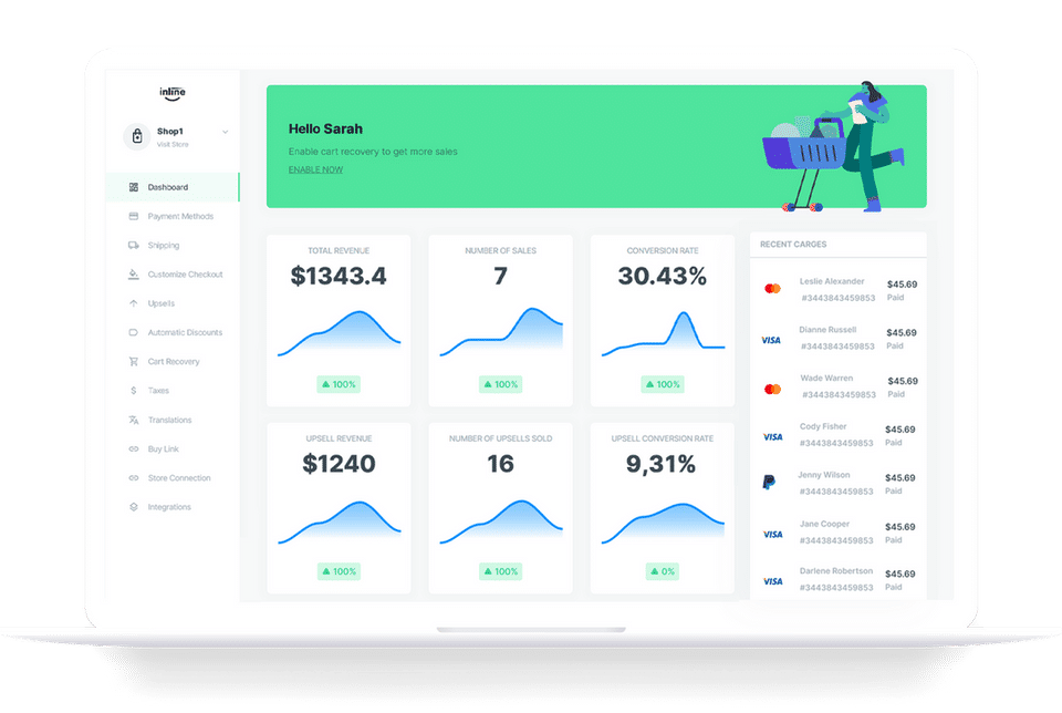 Inline Checkout Screenshot 1
