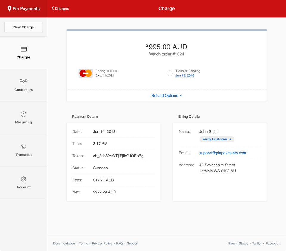 Pin Payments Screenshot 1