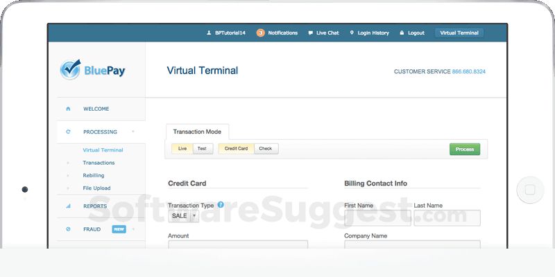 BluePay Screenshot 1