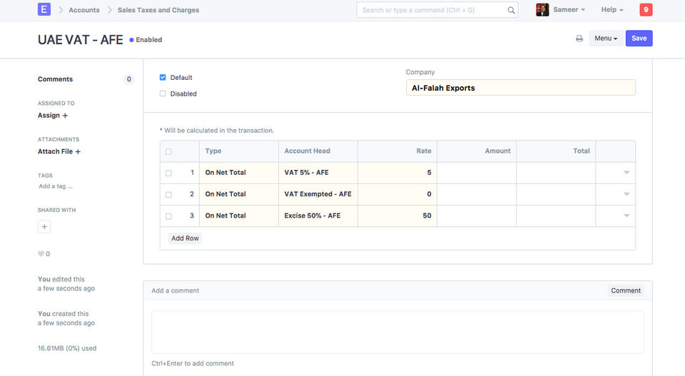 ERPNext Screenshot 2