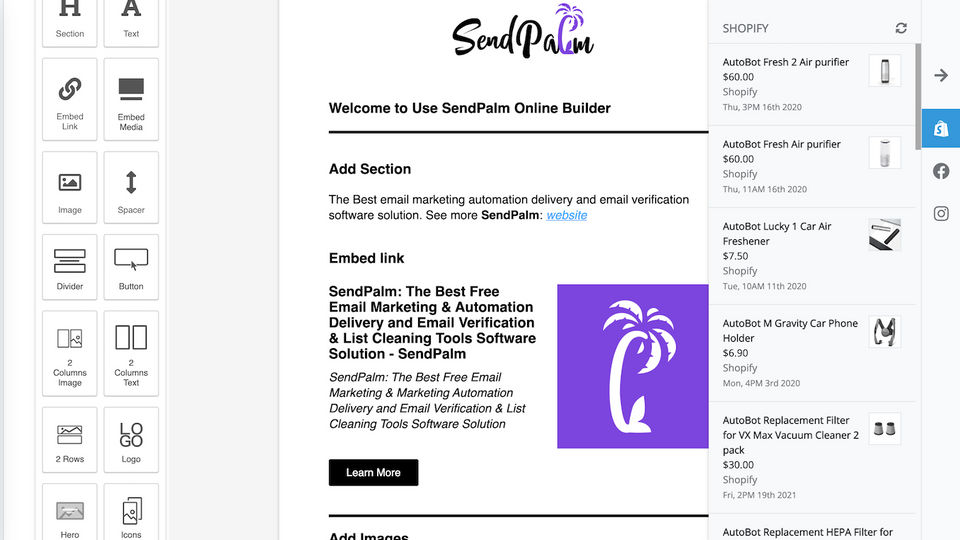 SendPalm Screenshot 2