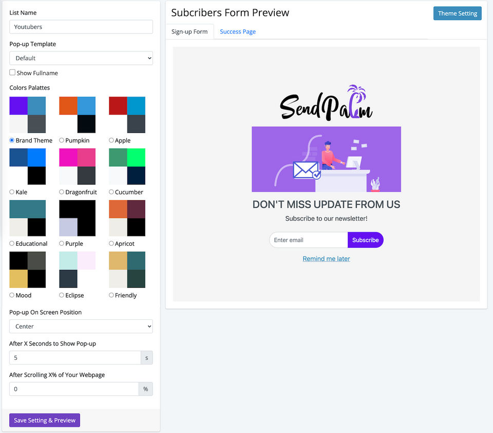 SendPalm Screenshot 3