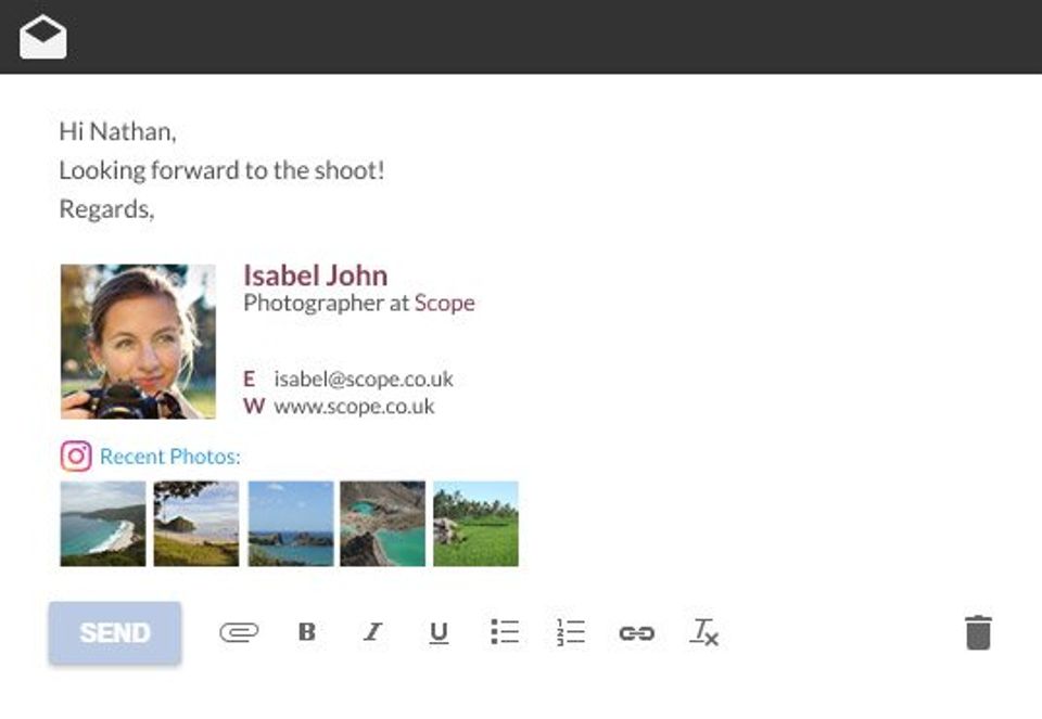 WiseStamp Screenshot 1
