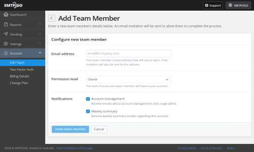 SMTP2GO Screenshot 2