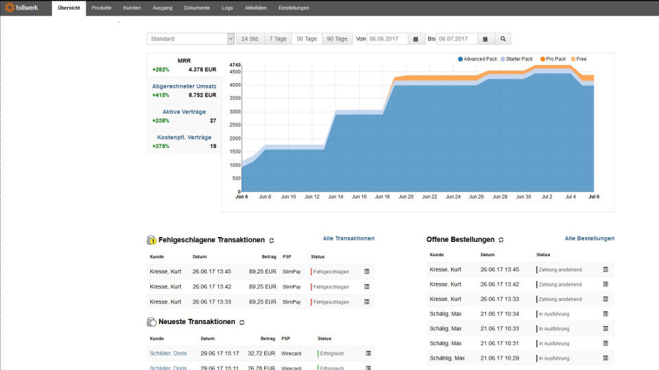 billwerk Screenshot 1
