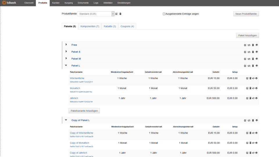 billwerk Screenshot 2