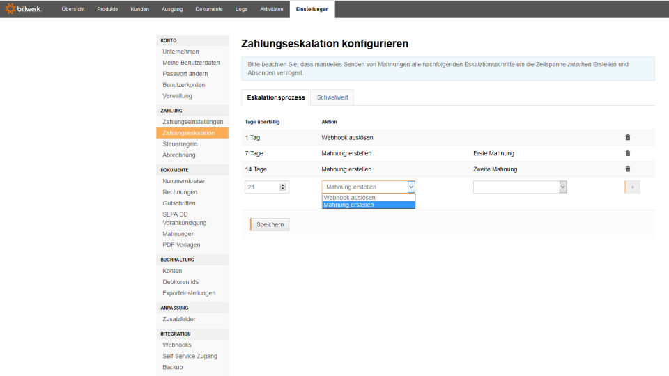 billwerk Screenshot 3
