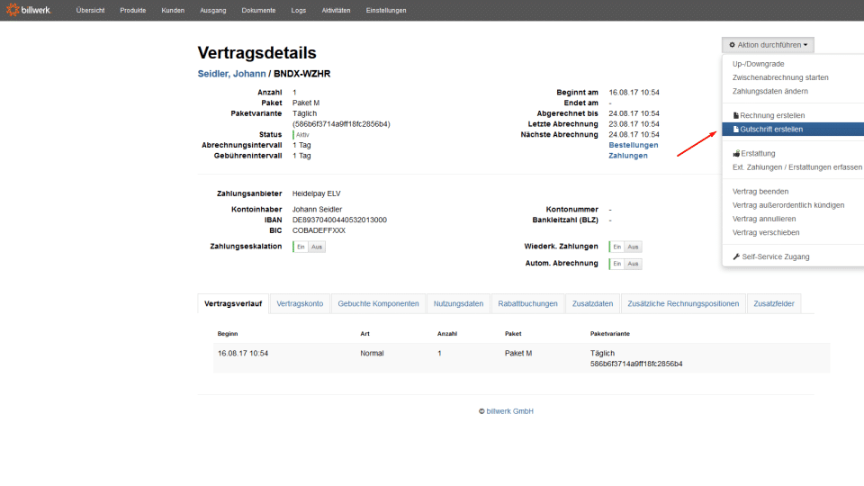 billwerk Screenshot 4
