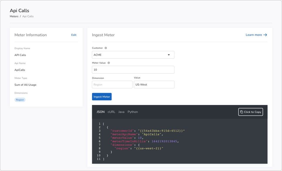 Amberflo Screenshot 2