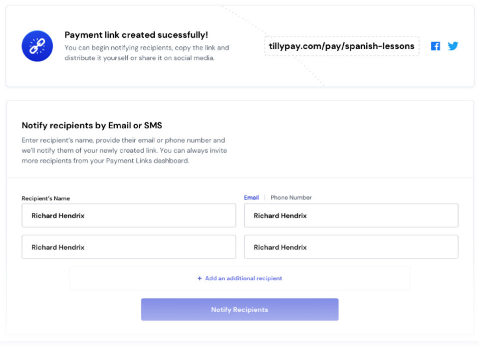 TillyPay Screenshot 2