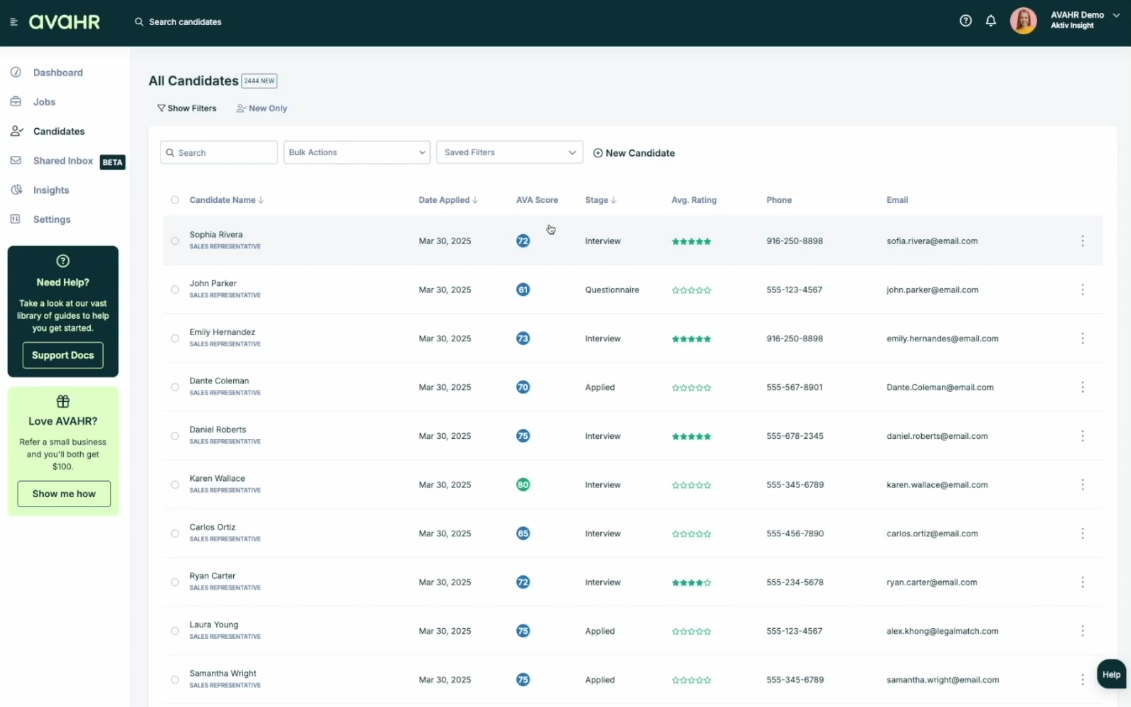 AvaHR Screenshot 7